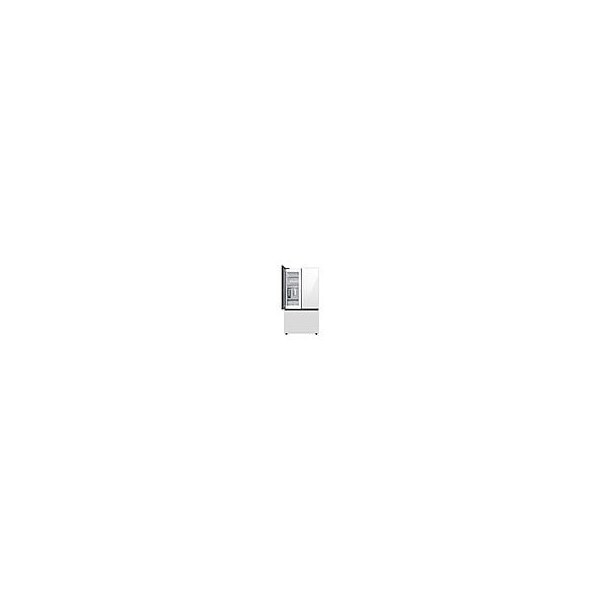 Samsung 24 cu. ft. Smart BESPOKE 3-Door French Door Refrigerator in White Glass RF24BB660012AA - main